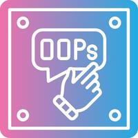 Oops Modern Color Symbol vector
