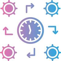 Process Interface Line Graphic vector