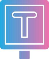 T Junction Interactive Symbol vector