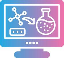 Virtual Lab Sharp Line Mark vector