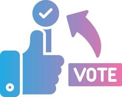 Yes Vote Muted Color Design vector
