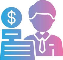 Cashier Monotone Sketch Design vector