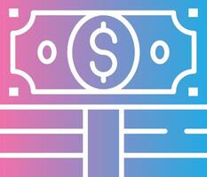 Dollar Soft Outline Graphic vector