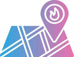 Fire Location Sleek Visual Mark vector