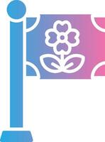 Flag High Contrast Badge vector
