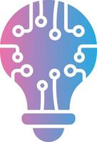 Light Bulb Gradient Color Form vector