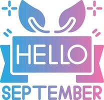 September Cool Tone Form vector