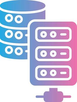 Server Minimal Art Object vector