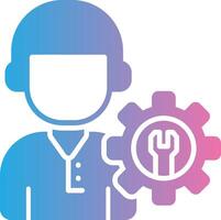 Technical Support Iconic Line Form vector
