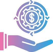 Automation Gradient Themed Symbol vector