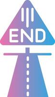 End Gradient Themed Symbol vector