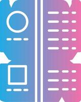 Hieroglyph Bold Outline Badge vector