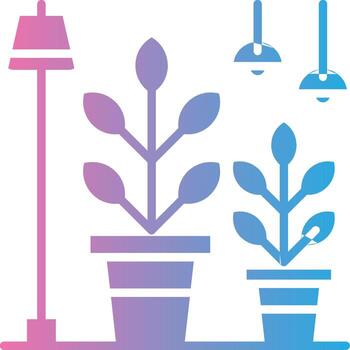 Plant Sharp Line Mark vector