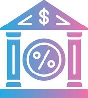 Bank Rate Dark Mode Symbol vector