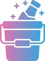 Ice Bucket Custom Line Element vector