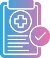 Medical Check Detailed UI Piece vector