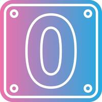 Number Zero User Interface Mark vector