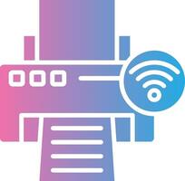 Printer Thin Line Element vector