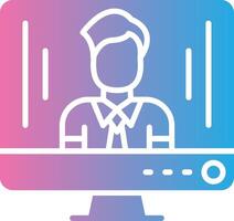 Teacher 3D Interface Shape vector