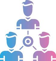 Delegation Gradient Color Form vector