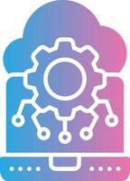 Edge Computing Thin Graphic Shape vector