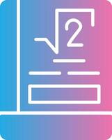 Math Book Web-Based Design Element vector