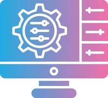 Settings Handcrafted UI Symbol vector