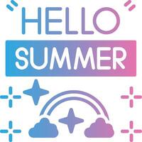 Summer App-Based UI Graphic vector