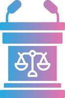 Tribune Color Block Badge vector