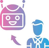 Bot Interactive UI Design vector