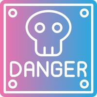 Danger Pixel Style Badge vector