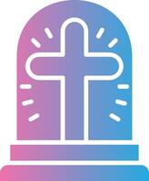 Christianity Cross Smooth UI Symbol vector