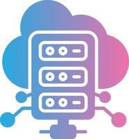 Hosting Futuristic UI Mark vector