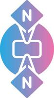 Many To Many Vivid App Element vector
