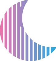 Moon Minimal Design Badge vector