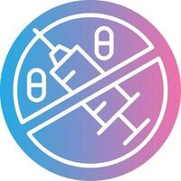 No Drugs Color Block Badge vector