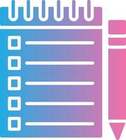 Notepad Futuristic App Badge vector