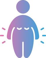 Obesity Interface Line Graphic vector