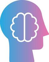 Brain App-Based UI Graphic vector