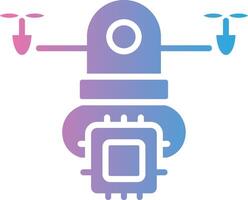 Drone Delivery Pixel Style Badge vector