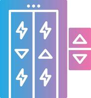 Elevator Digital Tech Element vector