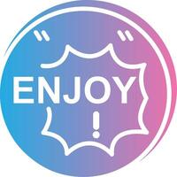 Enjoy Flat Design Piece vector