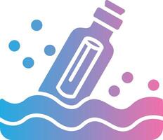 Message In A Bottle UI Badge vector