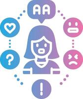 Speech Therapy Muted Tone Element vector