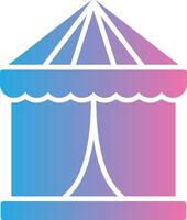 Tent Flat Symbol vector