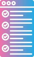 Bullet List Clean Frame Object vector