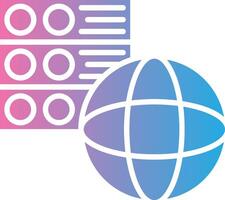 Hosting Server Detailed UI Piece vector