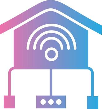 Local Network 3D Interface Shape vector