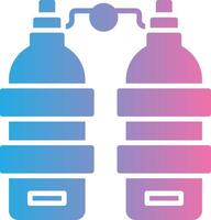 Oxygen Tank Compact Web Symbol vector