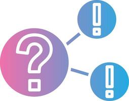 Questions App-Based UI Graphic vector